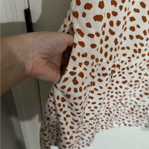 Black and Brown Sleeveless Crew Neck Mini Sundress - Picture 3 of 9